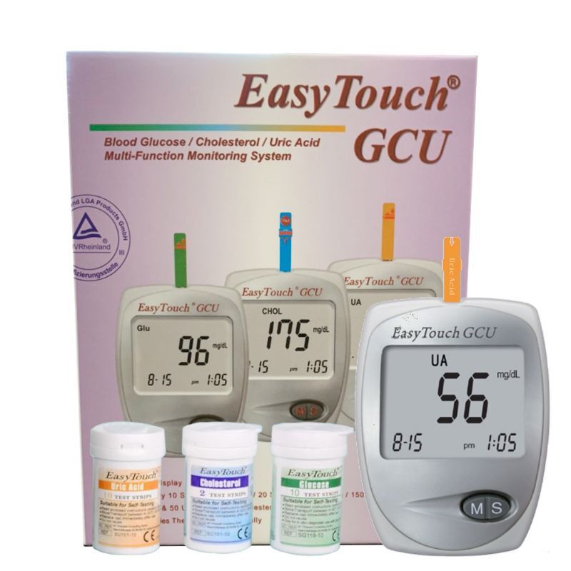 Máy đo đường huyết 3 trong 1 đo gout và mỡ máu Easy Touch ET322 GCU chính hãng bảo hành trọn đời bán chạy
