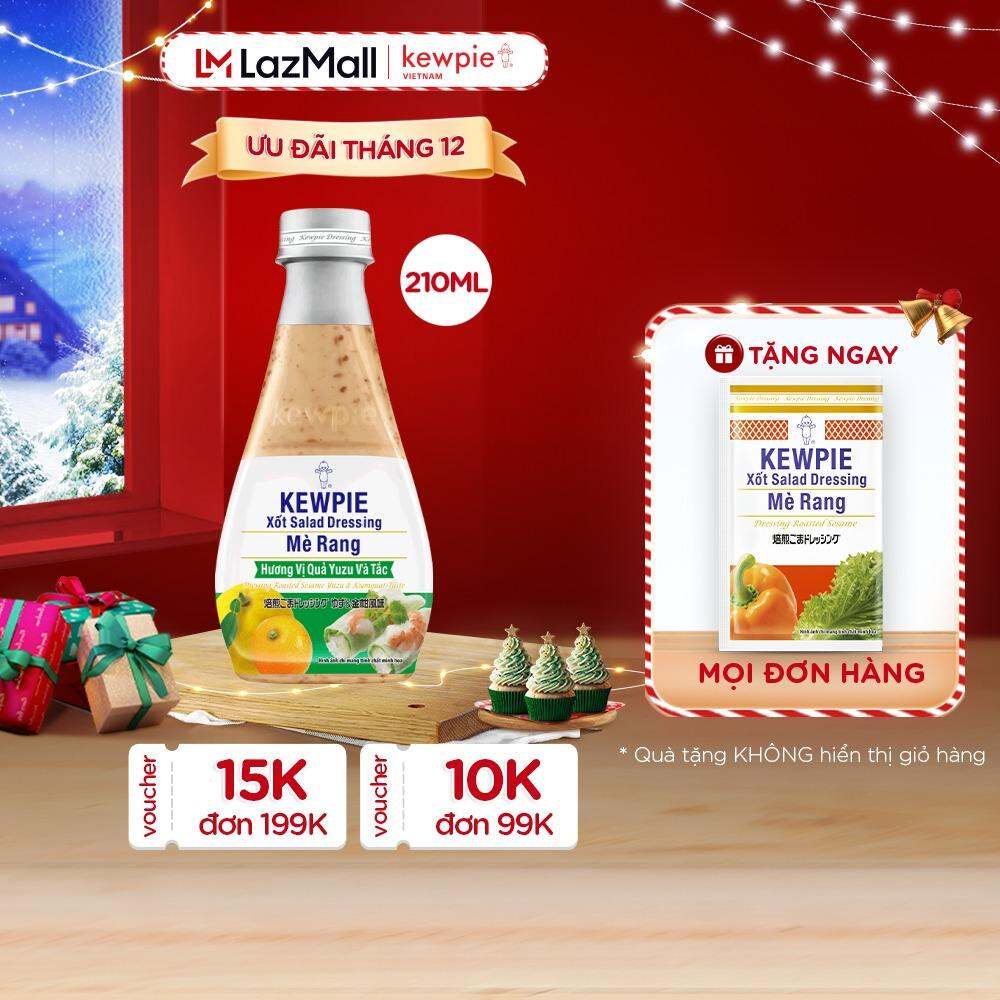 Xốt Salad Dressing Mè Rang Kewpie Hương Vị Quả Yuzu & Tắc 210ml