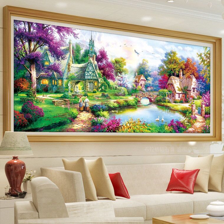 Tranh thêu chữ thập - Tổ ấm