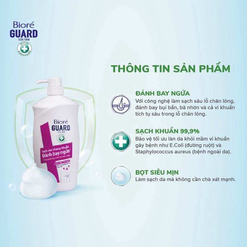 [Chọn Hương] Sữa Tắm Guard Kháng Khuẩn Biore 800g