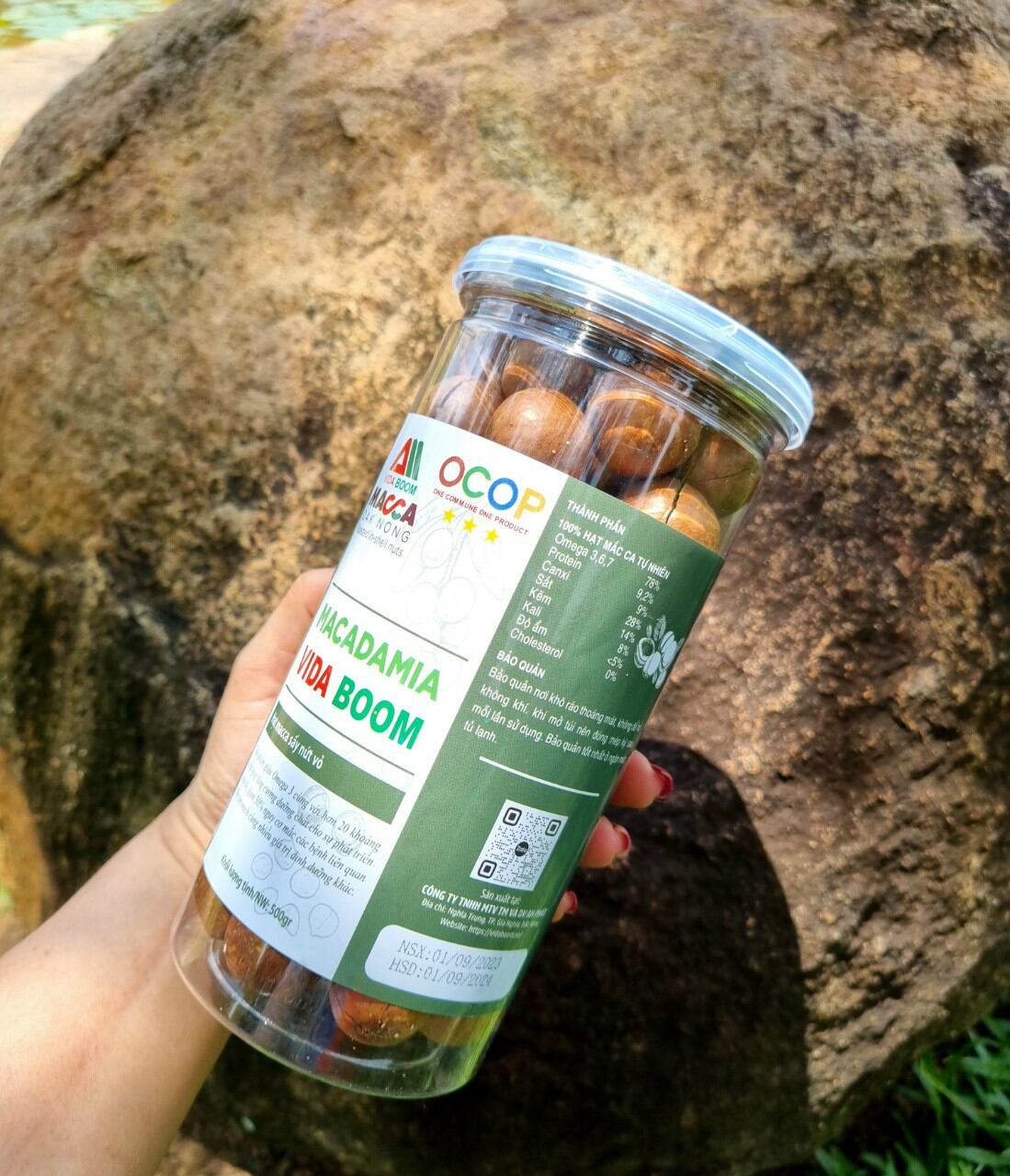 Hạt macca Đắk Nông hộp 500g