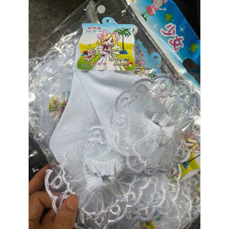 Lố 10 đôi tất múa cho bé loại mỏng