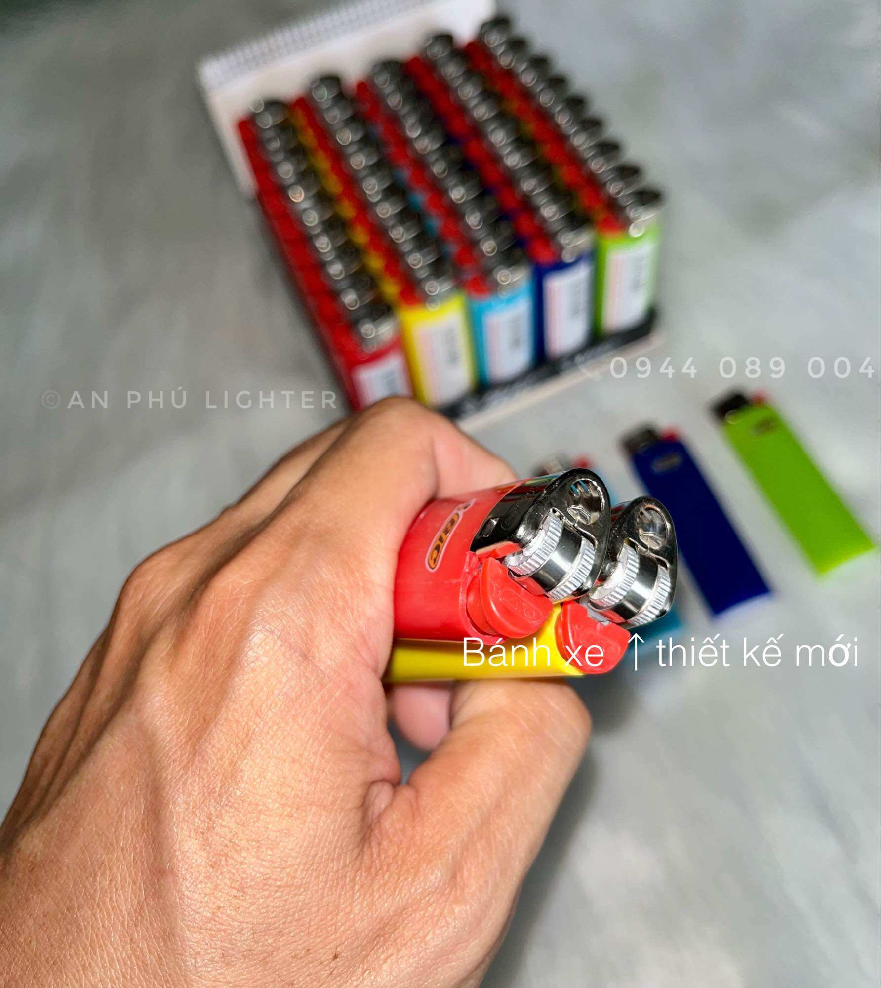 [Combo 1 Piece] - French Bic J6 Stone Lighter - Imported - New Model Metal Finish