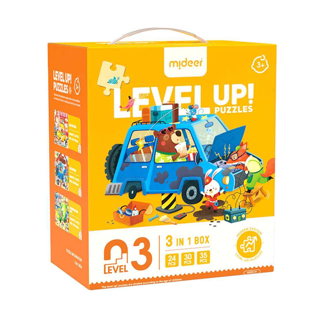Ghép hình Level Up Puzzle Mideer - Level 3: City Teamers