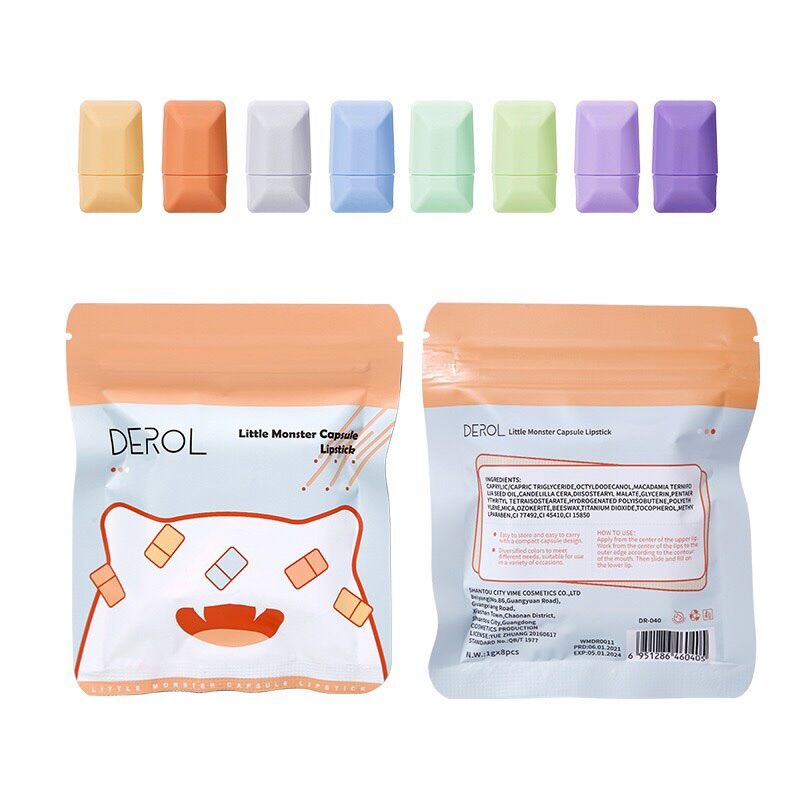 Set son viên kẹo ngọt ngào Derol 8 màu 🍬🍬🍬