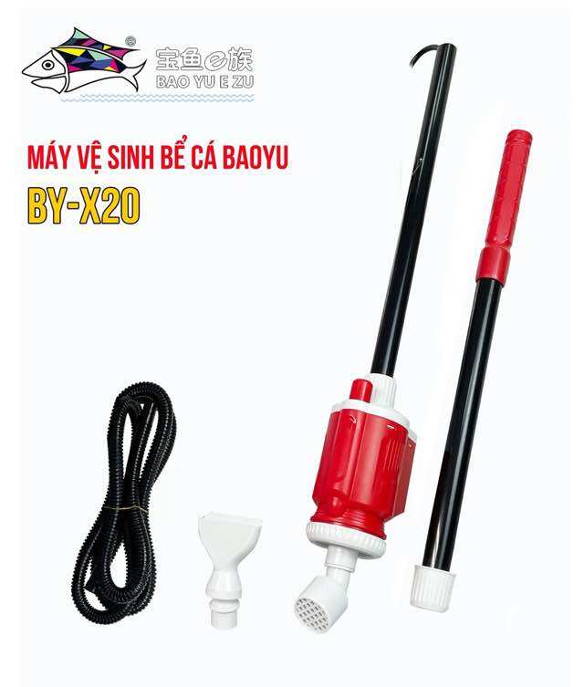 Máy vệ sinh bể cá Baoyu BY-X20 và BY-X25
