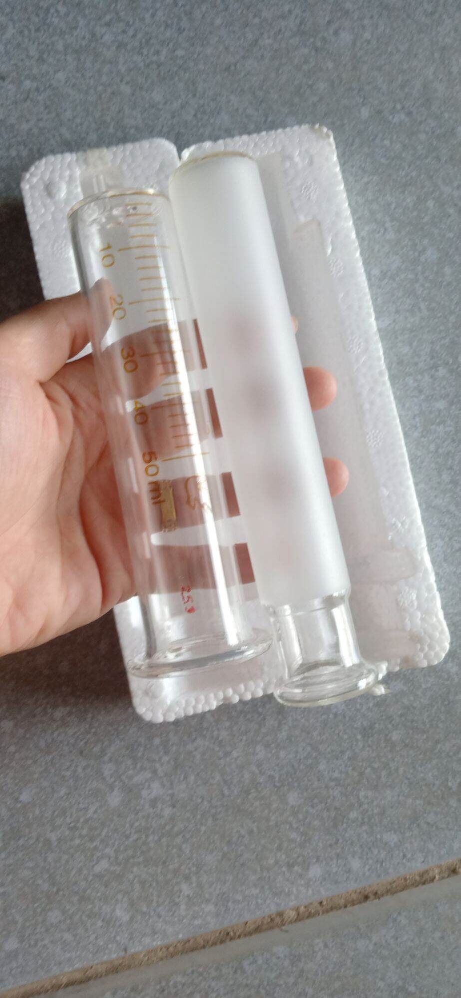 Xi lanh thủy tinh 50ml