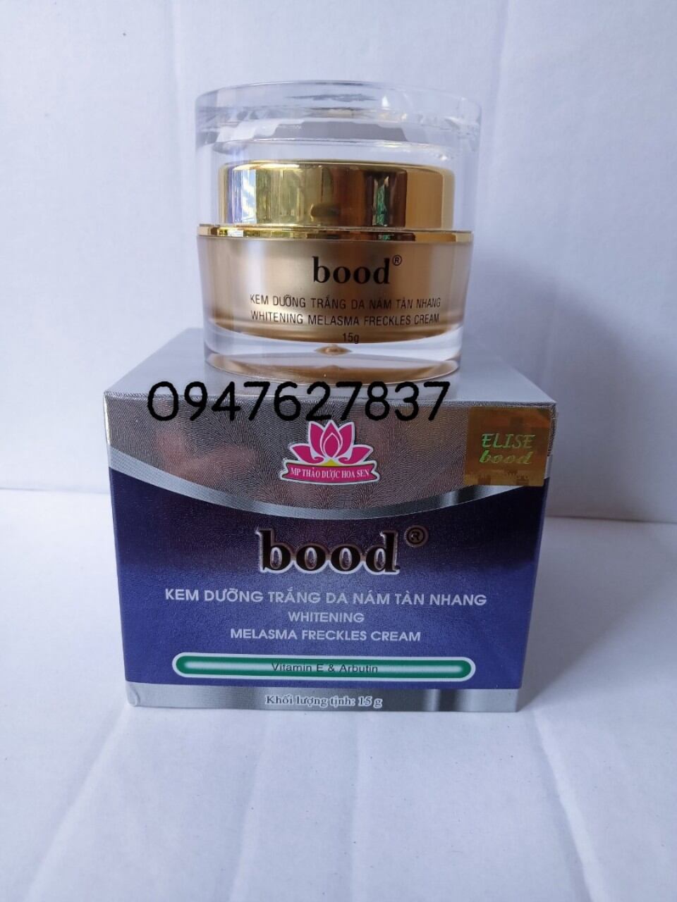 Kem bood dưỡng trắng da nám tàn nhang 15g