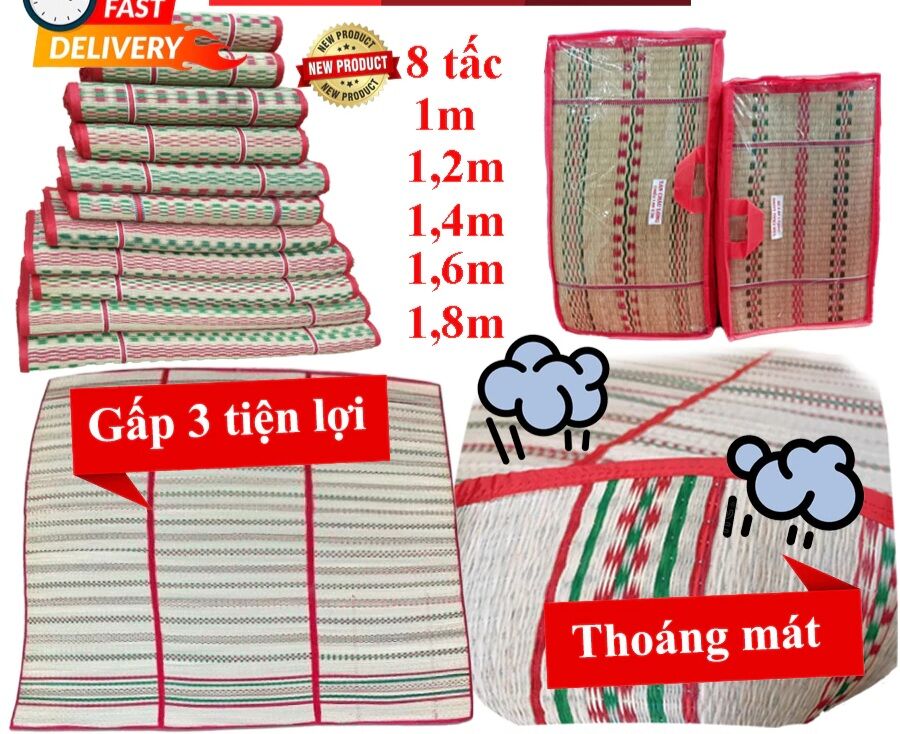 Chiếu cói xuất khẩu uzu thái gấp gọn