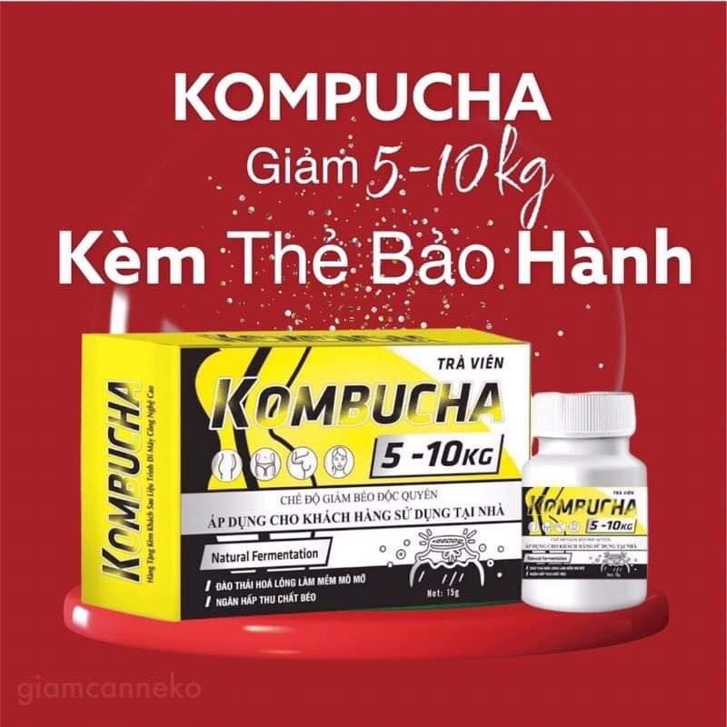 Xổ Mỡ Giảm Cân KomBuCha Siêu Huỷ Mơ Giảm 5-10kg Kèm Thẻ Bảo Hành
