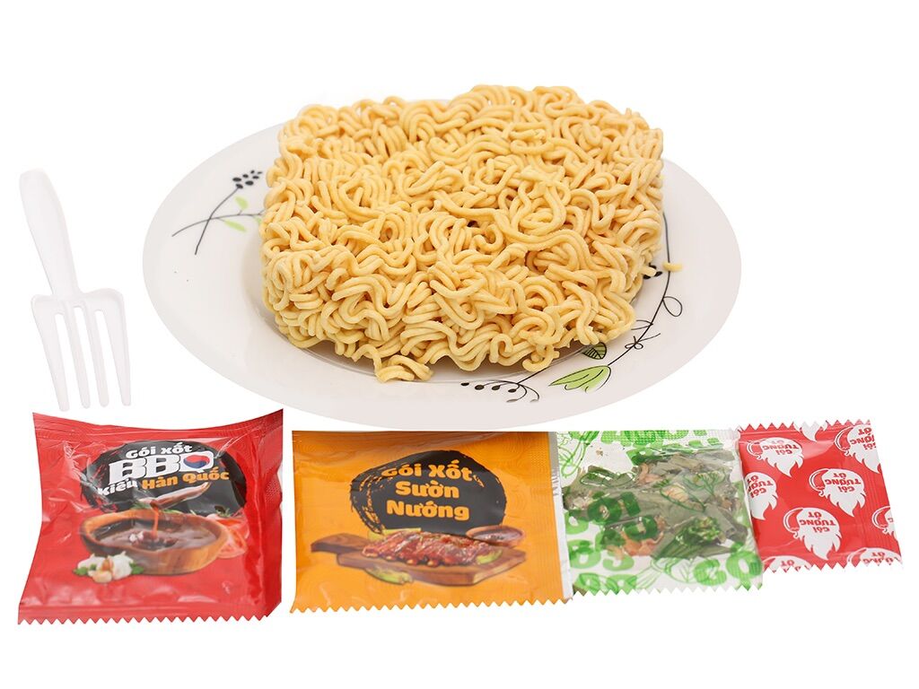 Mì trộn CUNG ĐINH Mì Kool Sốt BBQ ( Thùng 12 hộp 105g) - Date mới