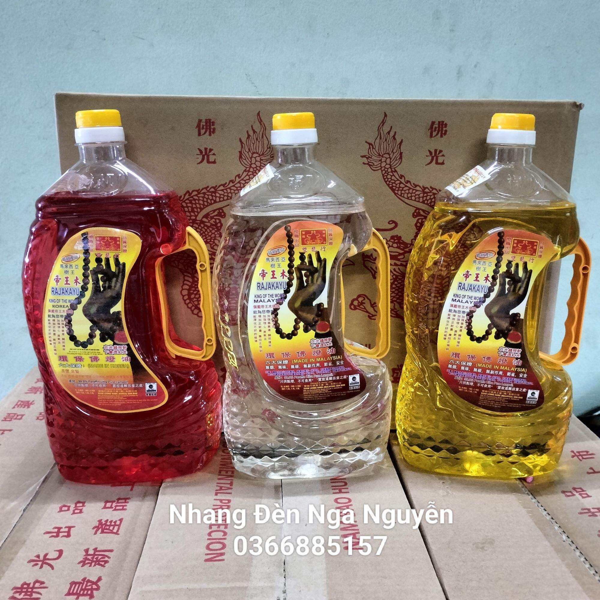 Dầu đốt đèn loại 1 Cát Tường Lưu Ly 2 lít