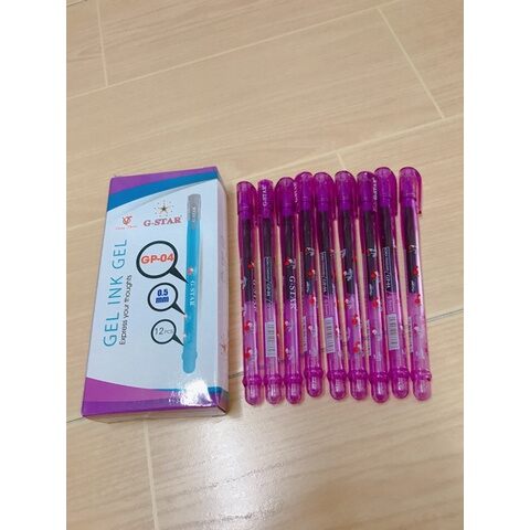 HỘP 12 BÚT GEL GP-04. ĐẦU BI 0.5mm