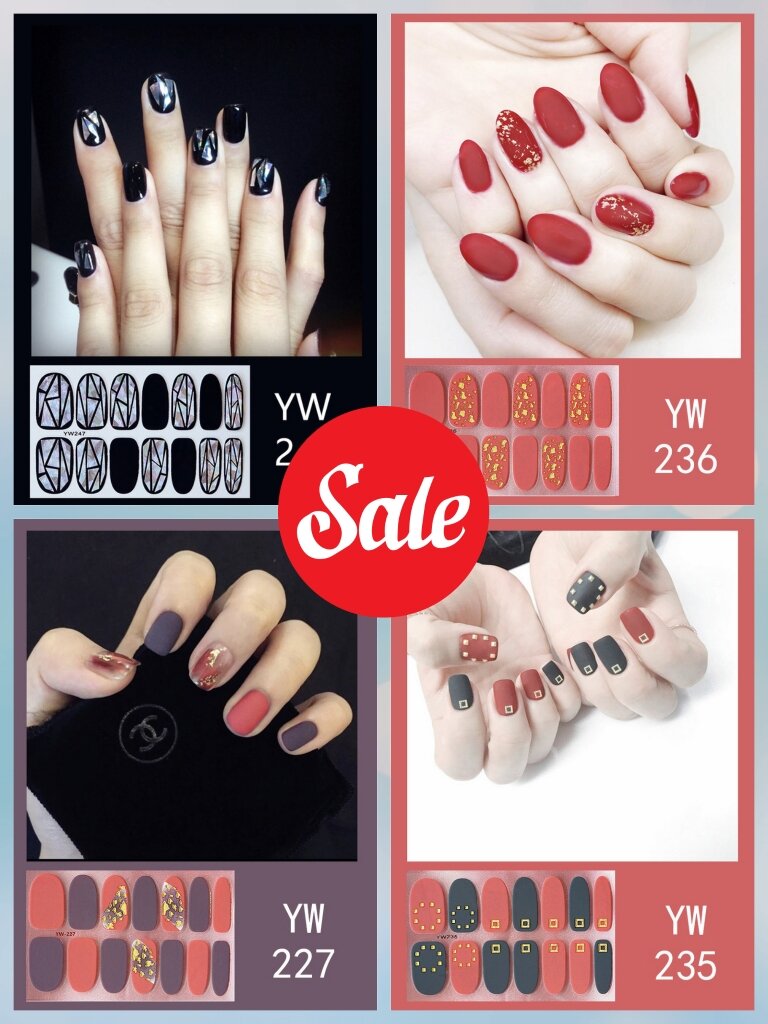 [HCM]Miếng Dán Móng Tay Nail Sticker họa tiết