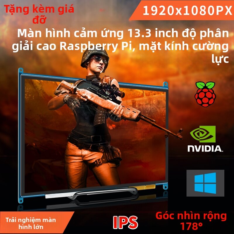 YOUCHUANGXIANG | Raspberry Pi & Jetson NANO Compatible Touchscreen Display 13.3 Inch Giá 3,382,000 Đồng*Miễn phí vận chuyển