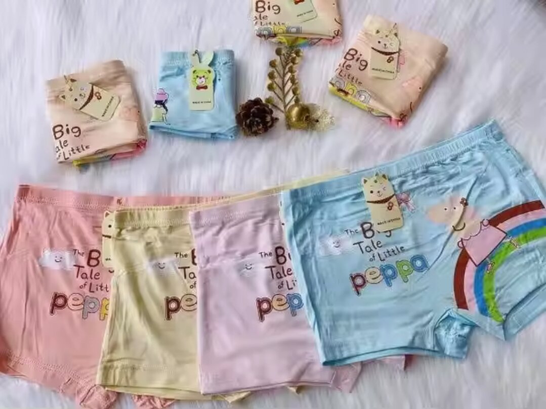 Combo 5 quần chip đùi cotton bé gái
