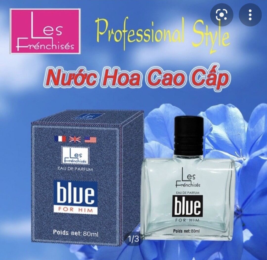 Nước hoa Nam Les Frénchisés Blue 80ml