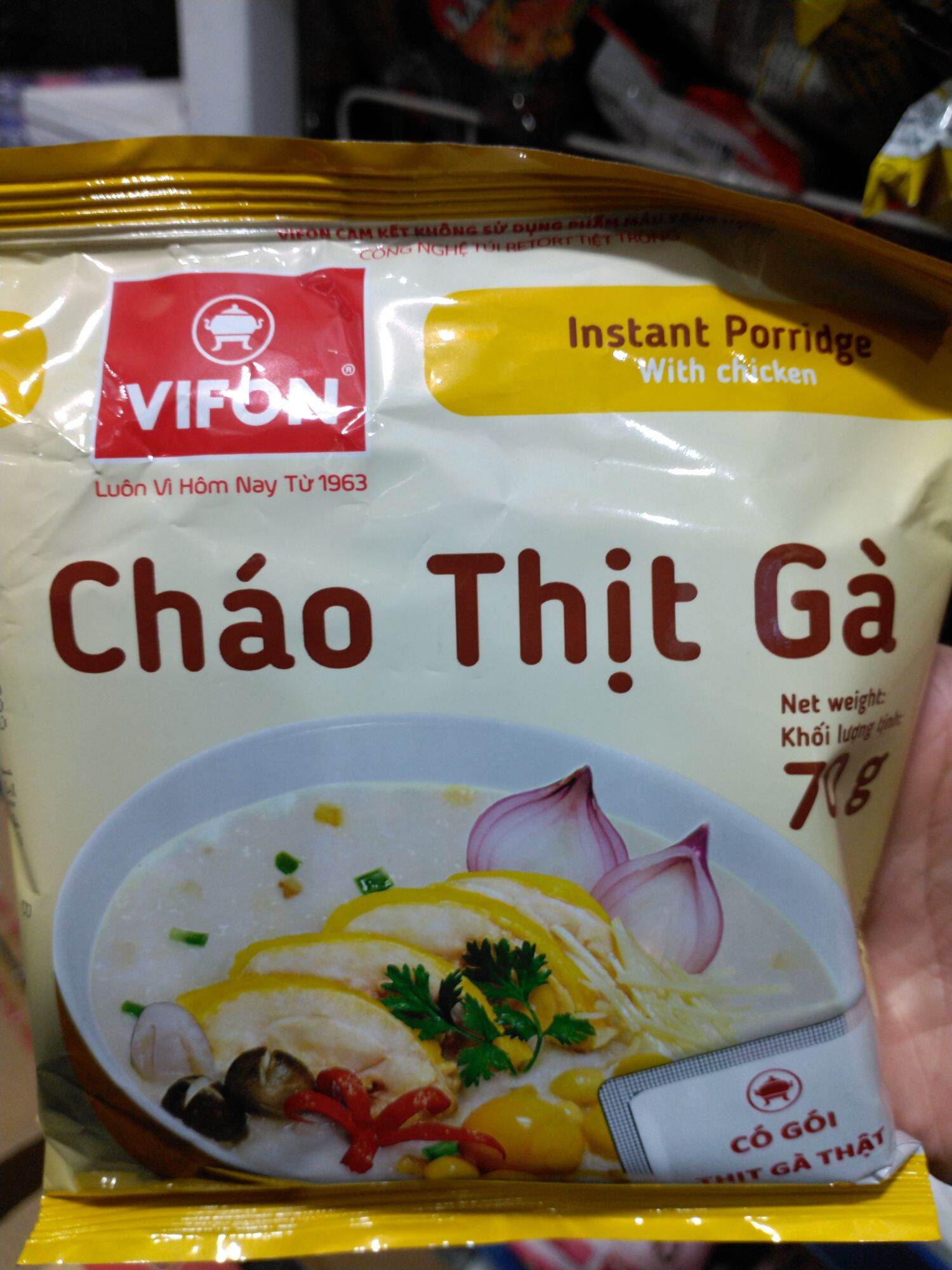 Cháo ăn liền Vifon các loại gói 70g