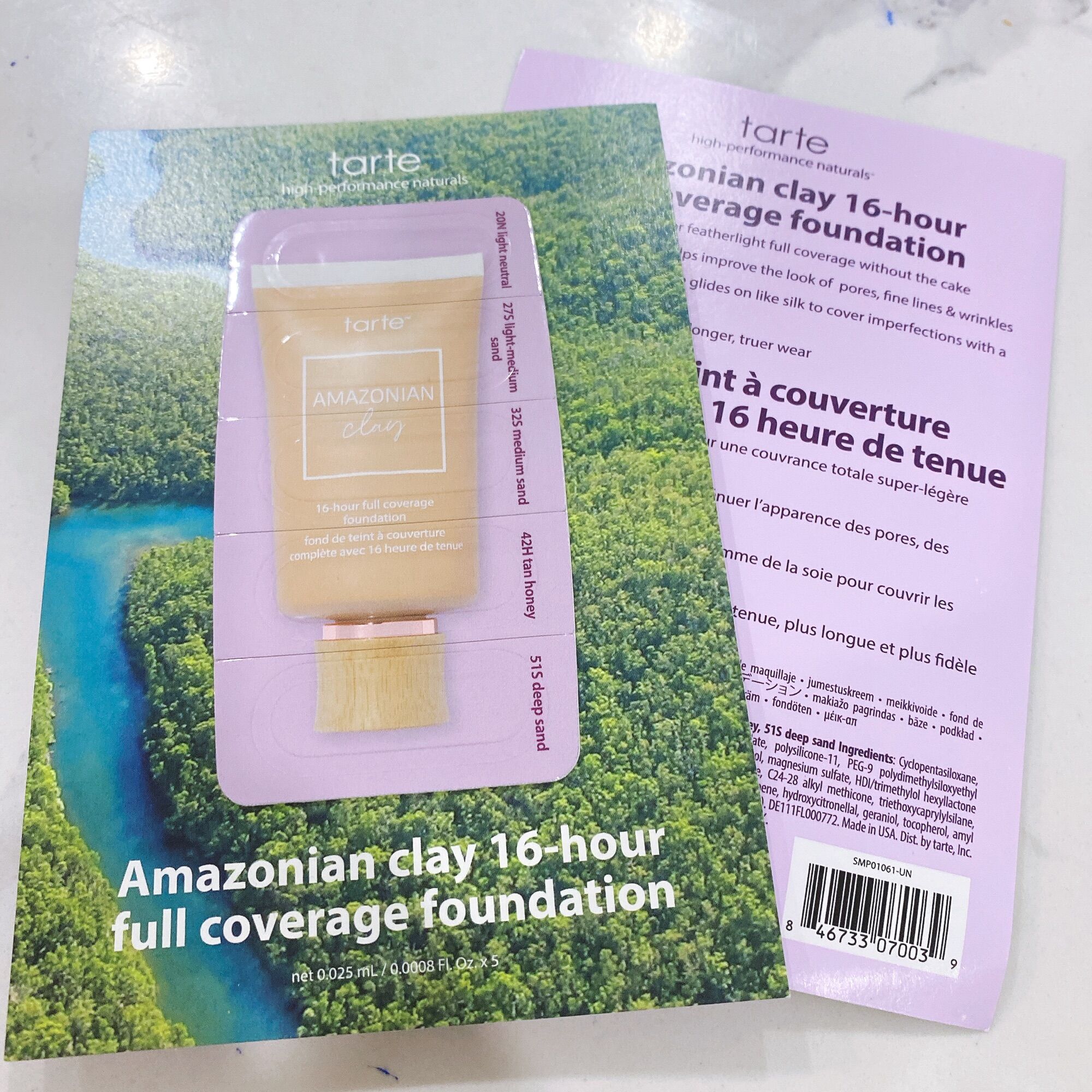 Mẫu Thử Sample Kem nền Tarte Amazonian Clay Full Coverage