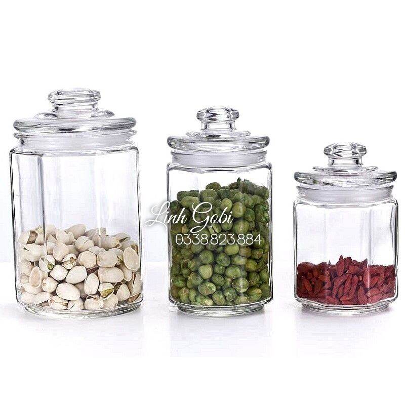 Lọ thủy tinh đựng gia vị , lọ lục lăng