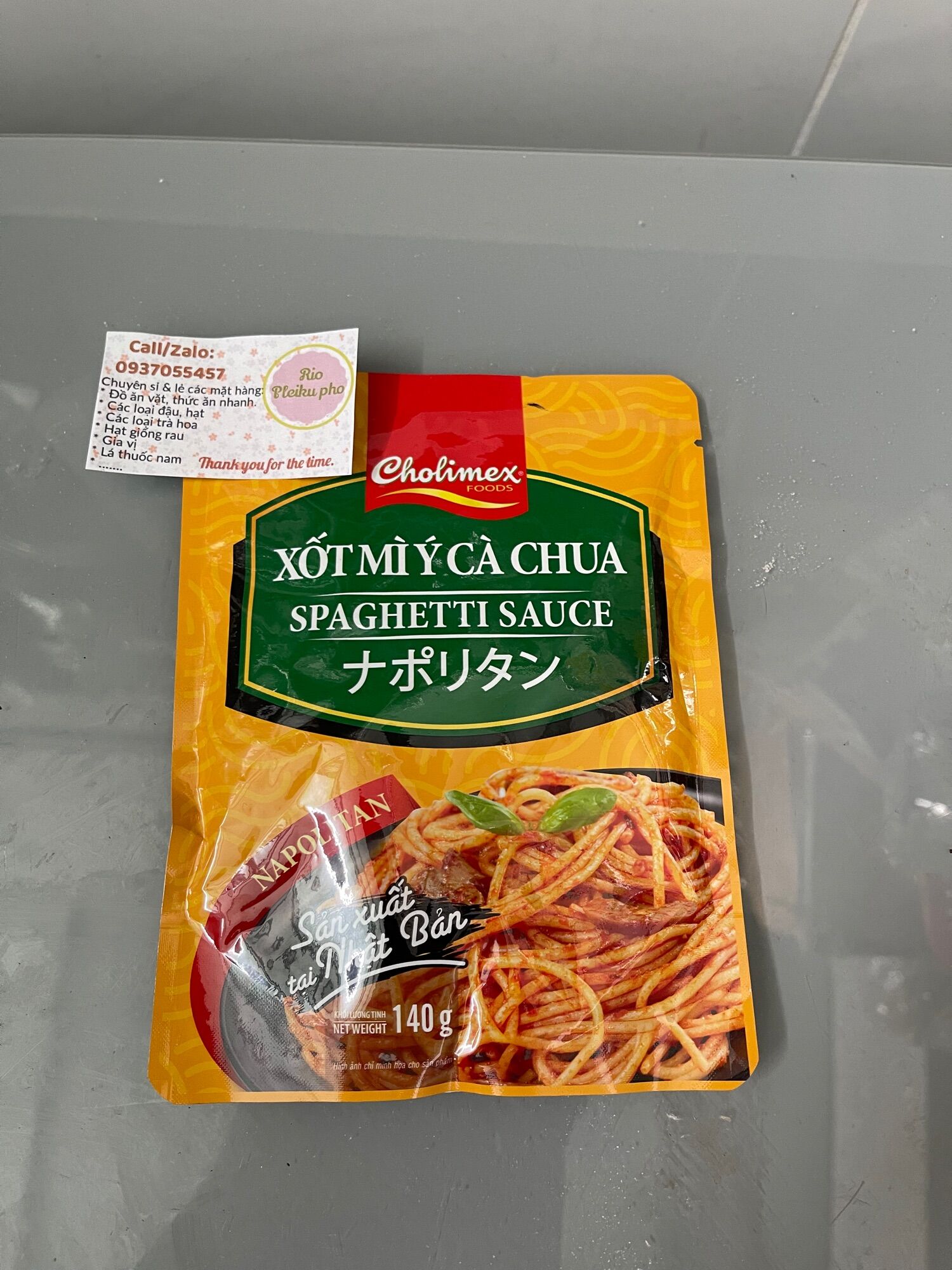 140gr Xốt mì ý cà chua Cholimex