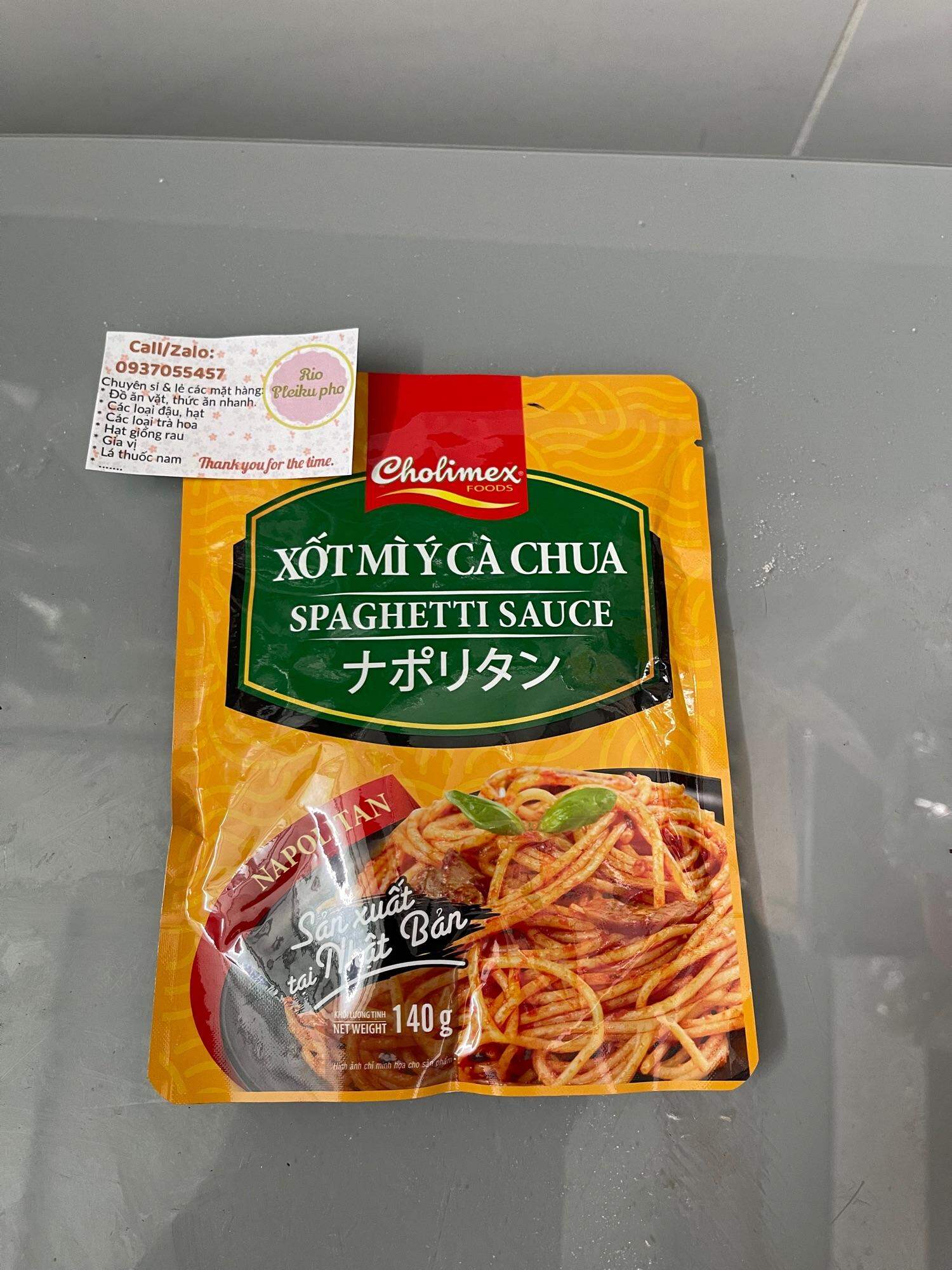 140gr Xốt mì ý cà chua Cholimex