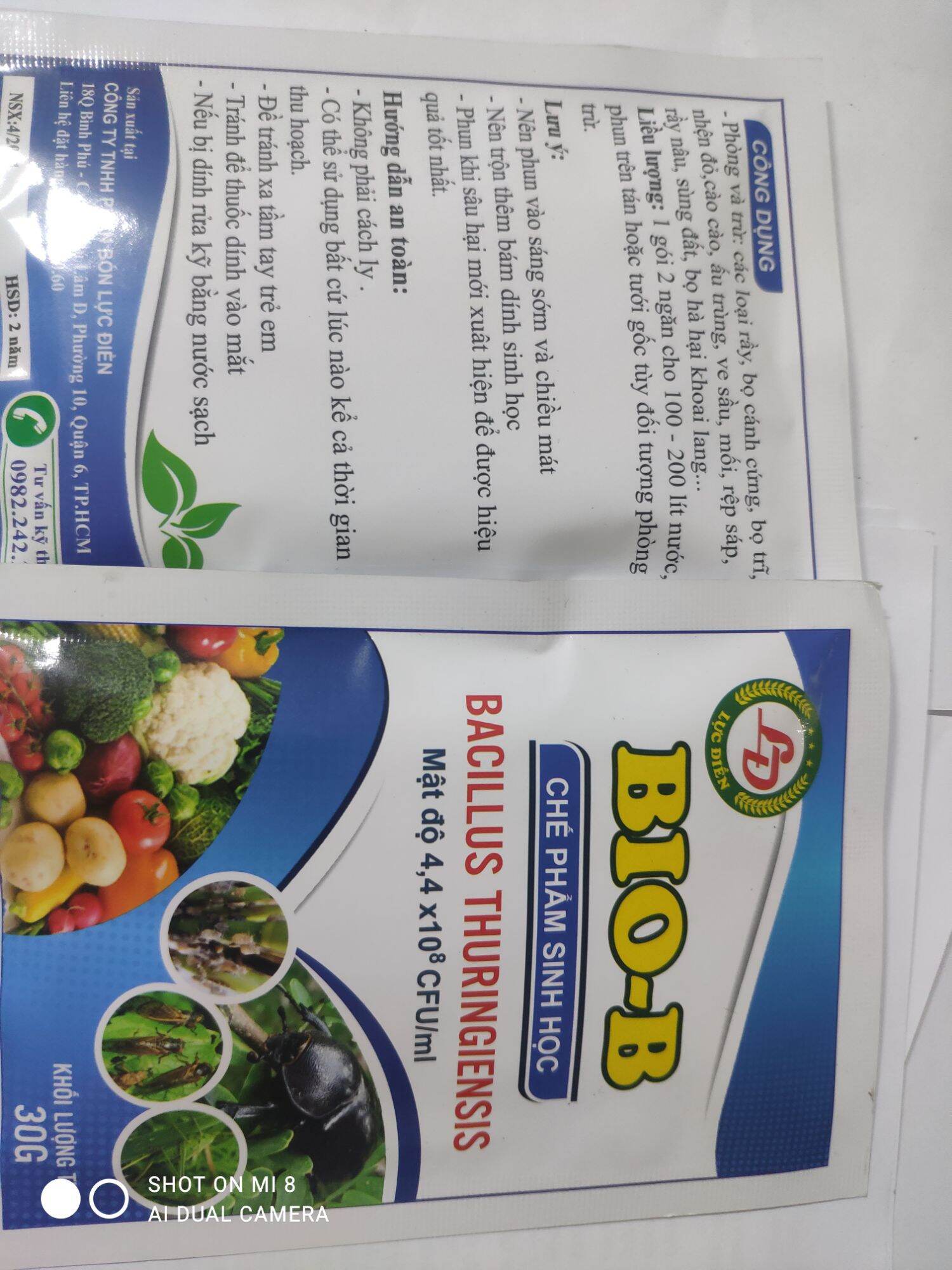 [HCM]Chế phẩm sinh học BioB phòng trừ côn trùng nhện đỏ rệp sáp