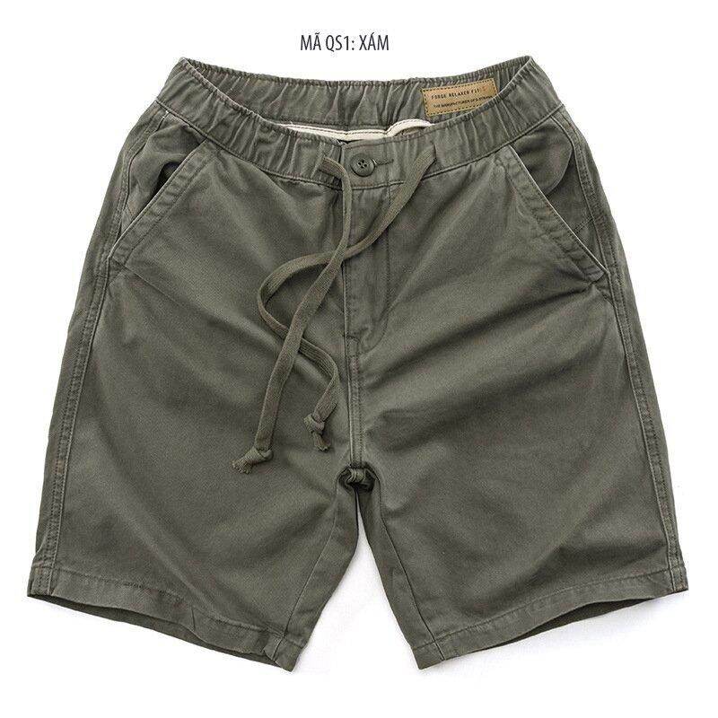 Quần short nam, quần kaki có dây kéo phong cách