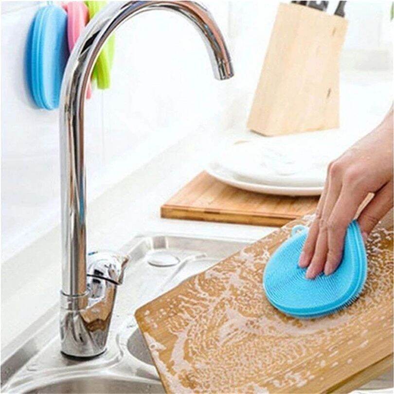 Miếng Rửa Chén Silicon Siêu Bền Sạch