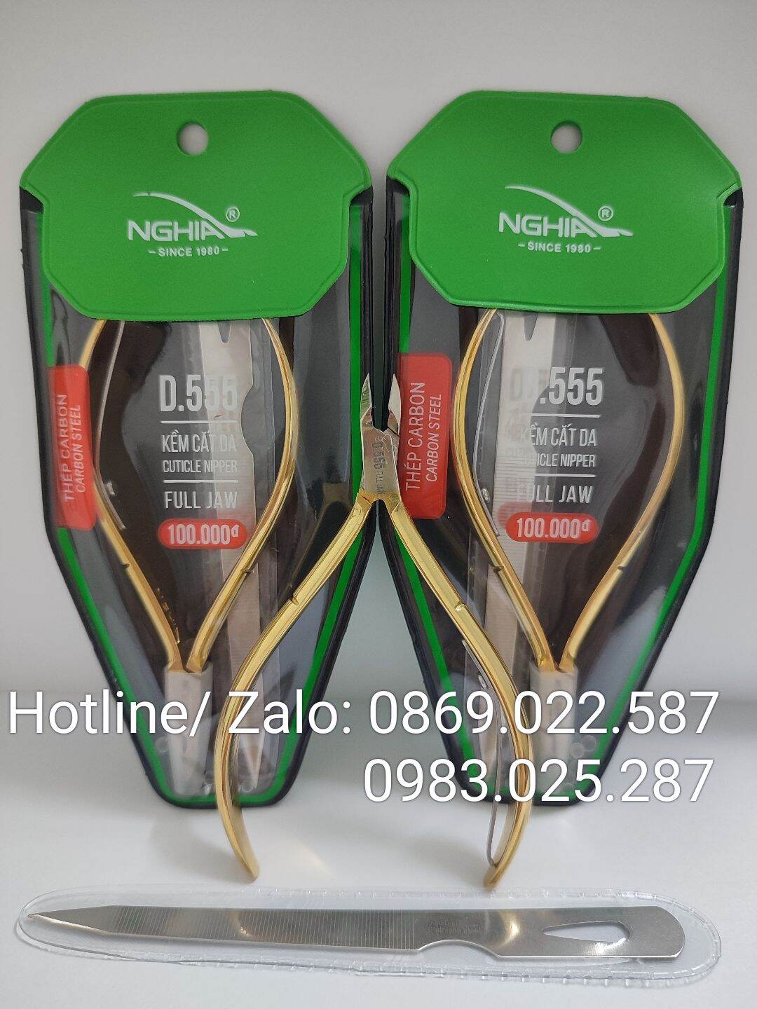 Kềm nghĩa cắt da D555 mạ vàng