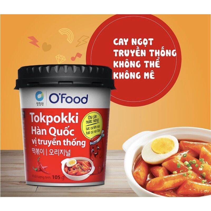 TOKBOKI HÀN QUỐC O'FOOD 105GR CÁC VỊ