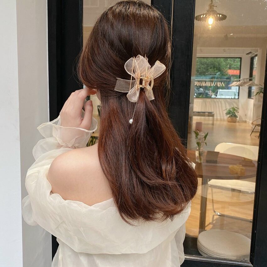 kẹp gắp tóc nơ mới