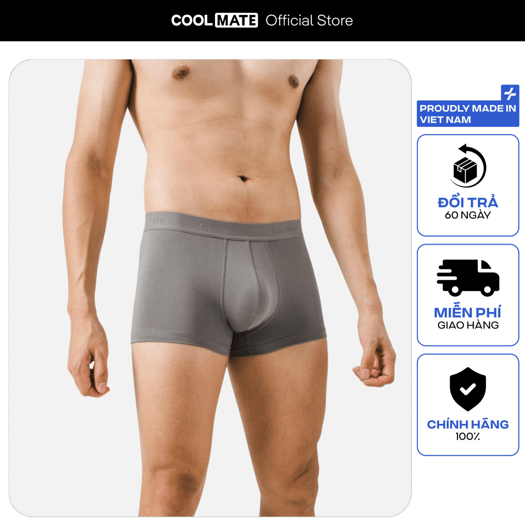 COOLMATE - Quần lót nam Trunk Cotton co giãn