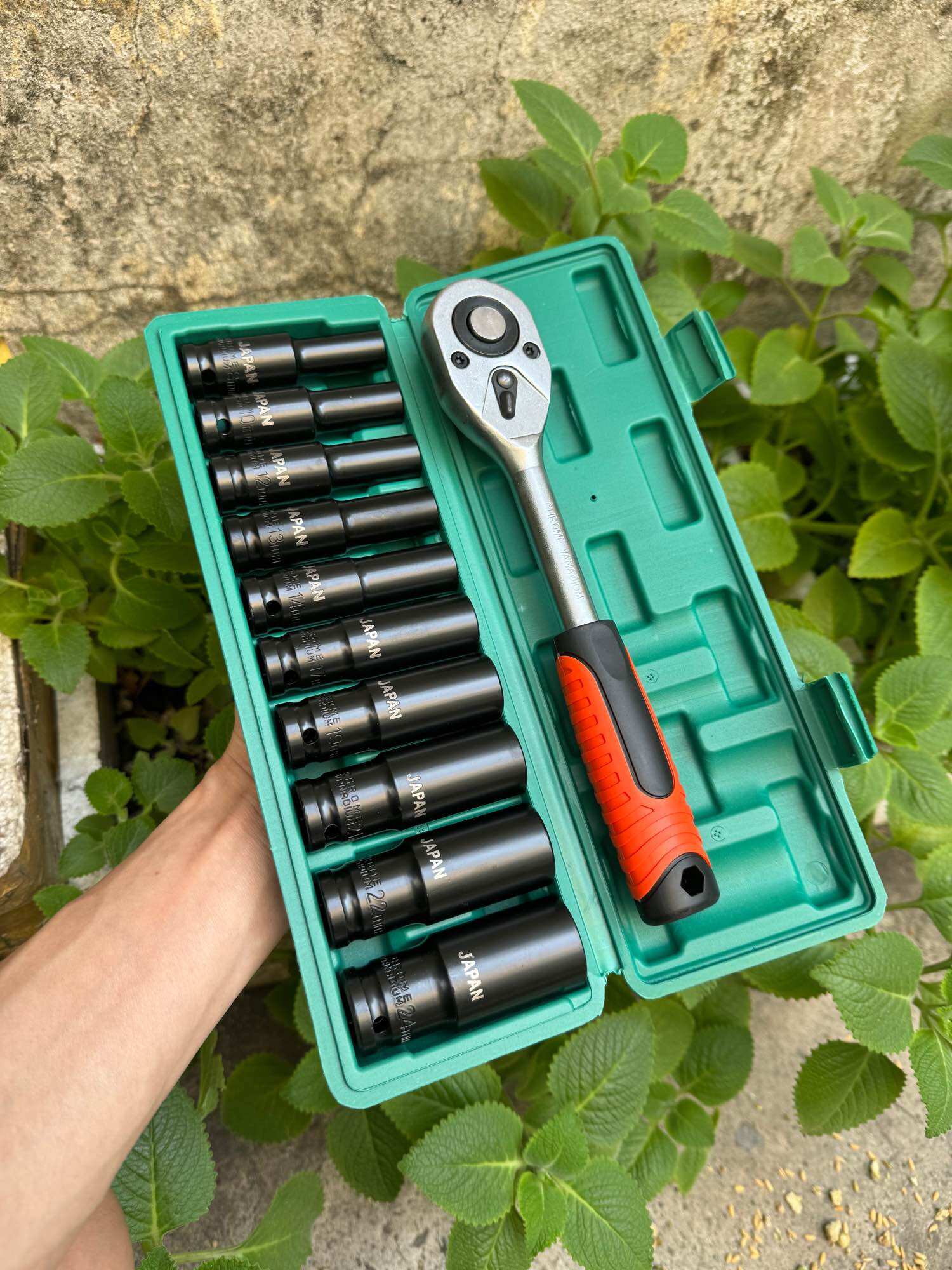 Bộ típ dàu 11 chi tiết 1/2 Japan cần tự động cao cấp