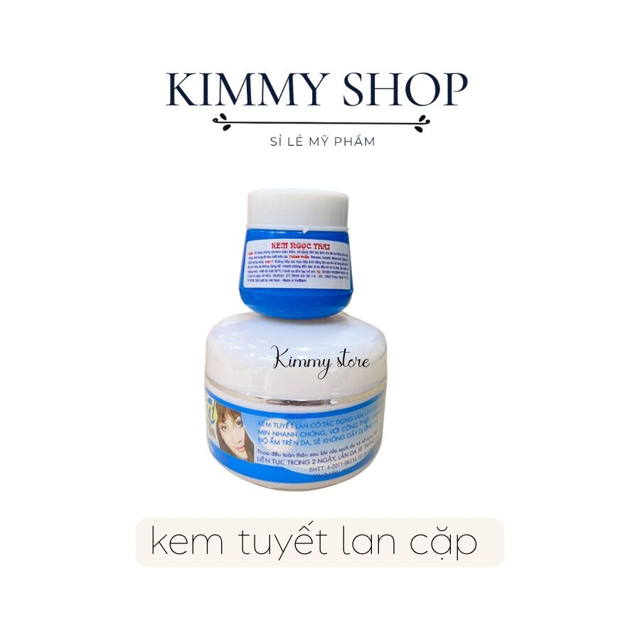 Kem trắng da tuyết lan cặp dưỡng body