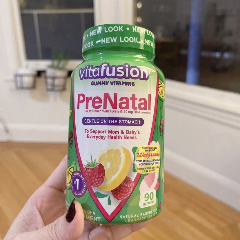 Kẹo dẻo prenatal vitafusion bổ sung vitamin cho mẹ bầu 90 viên chuẩn mỹ