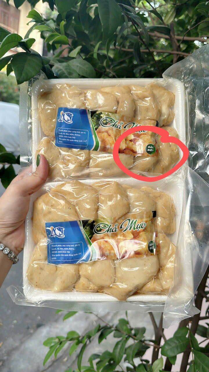 Chả mực loại ngon khay 500g