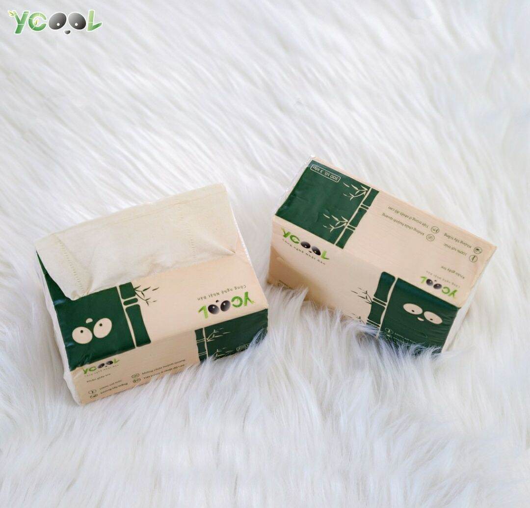 Khăn giấy ăn gấu trúc ycool. combo 2 gói