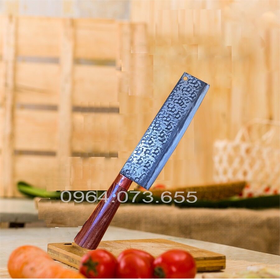 Dao Phúc Sen chuyên Thái thịt Thái rau Củ rèn Thủ Công chống dính T08H