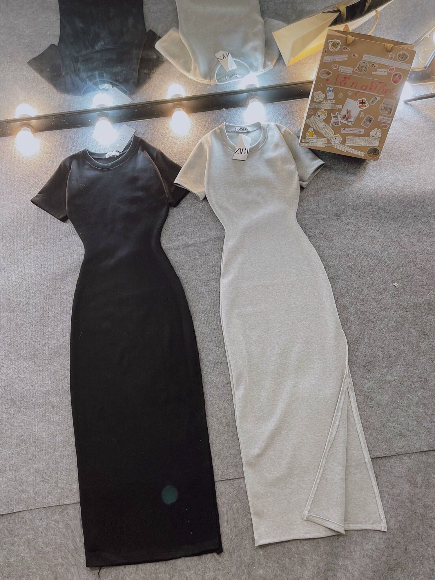 ĐẦM BODY XẺ DÀI (ẢNH THẬT)