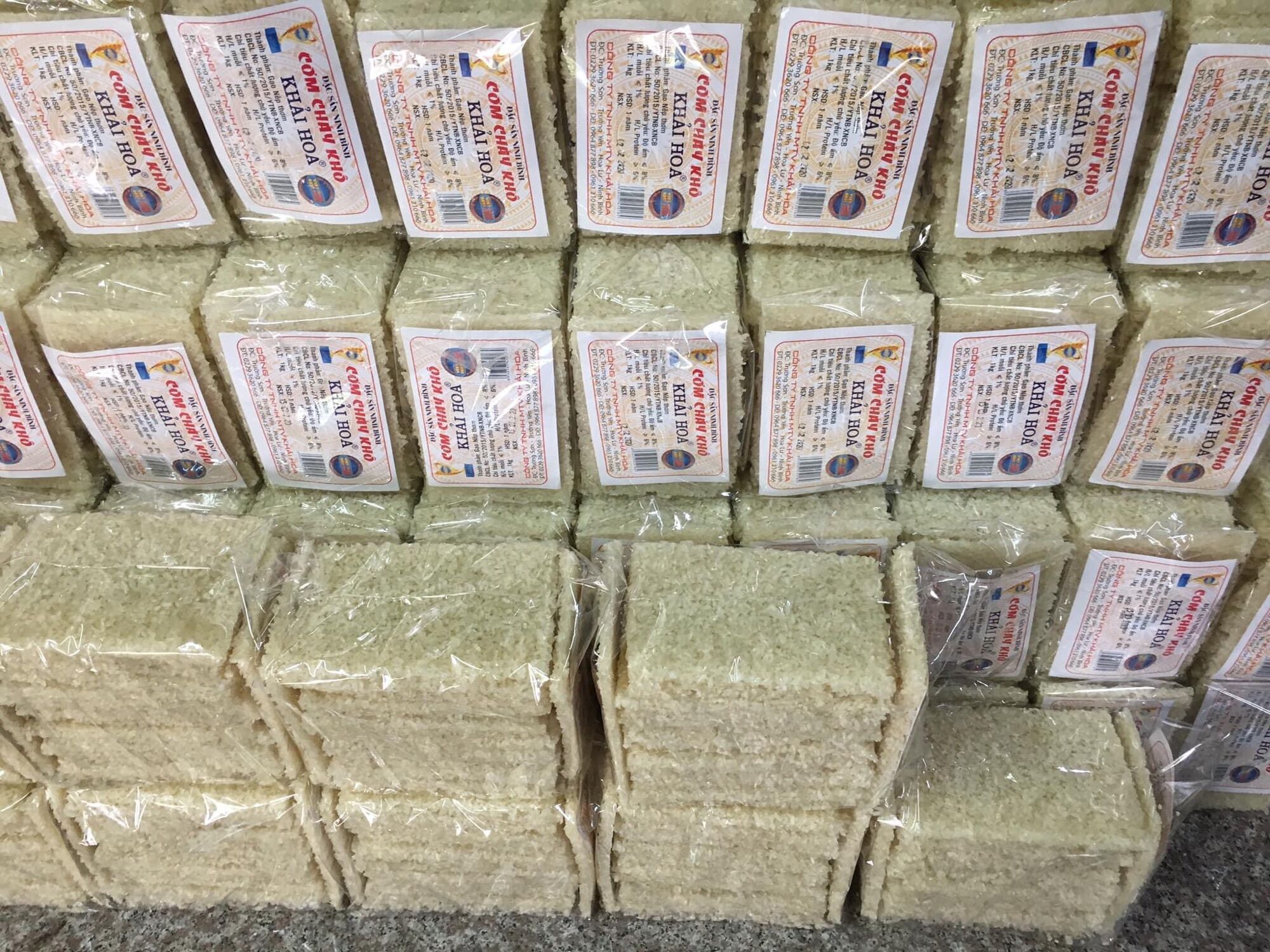 1kg Cơm cháy khô chưa chiên, gạo nếp. Đặc sản Ninh Bình