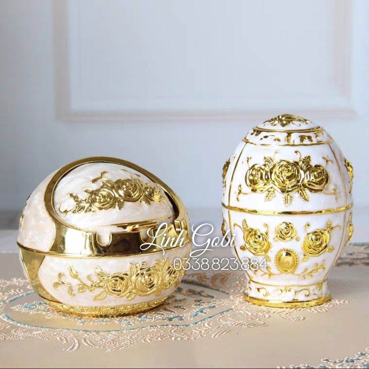 Hộp tăm , gạt tàn hoàng gia
