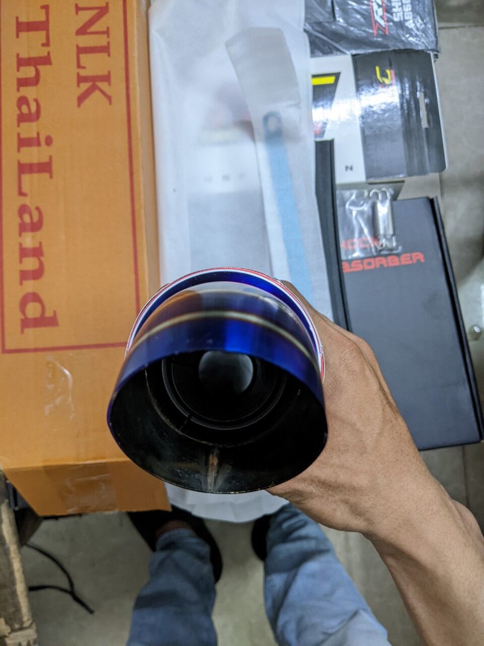 Lon pô NLK gắn cho các dòng xe máy
