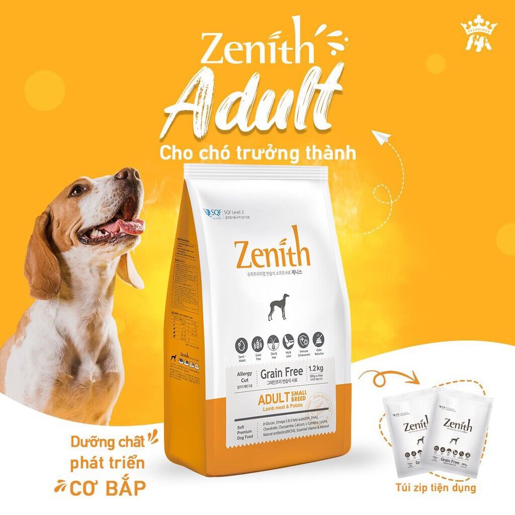 [1,2kg] Thức ăn hạt mềm Zenith cho chó