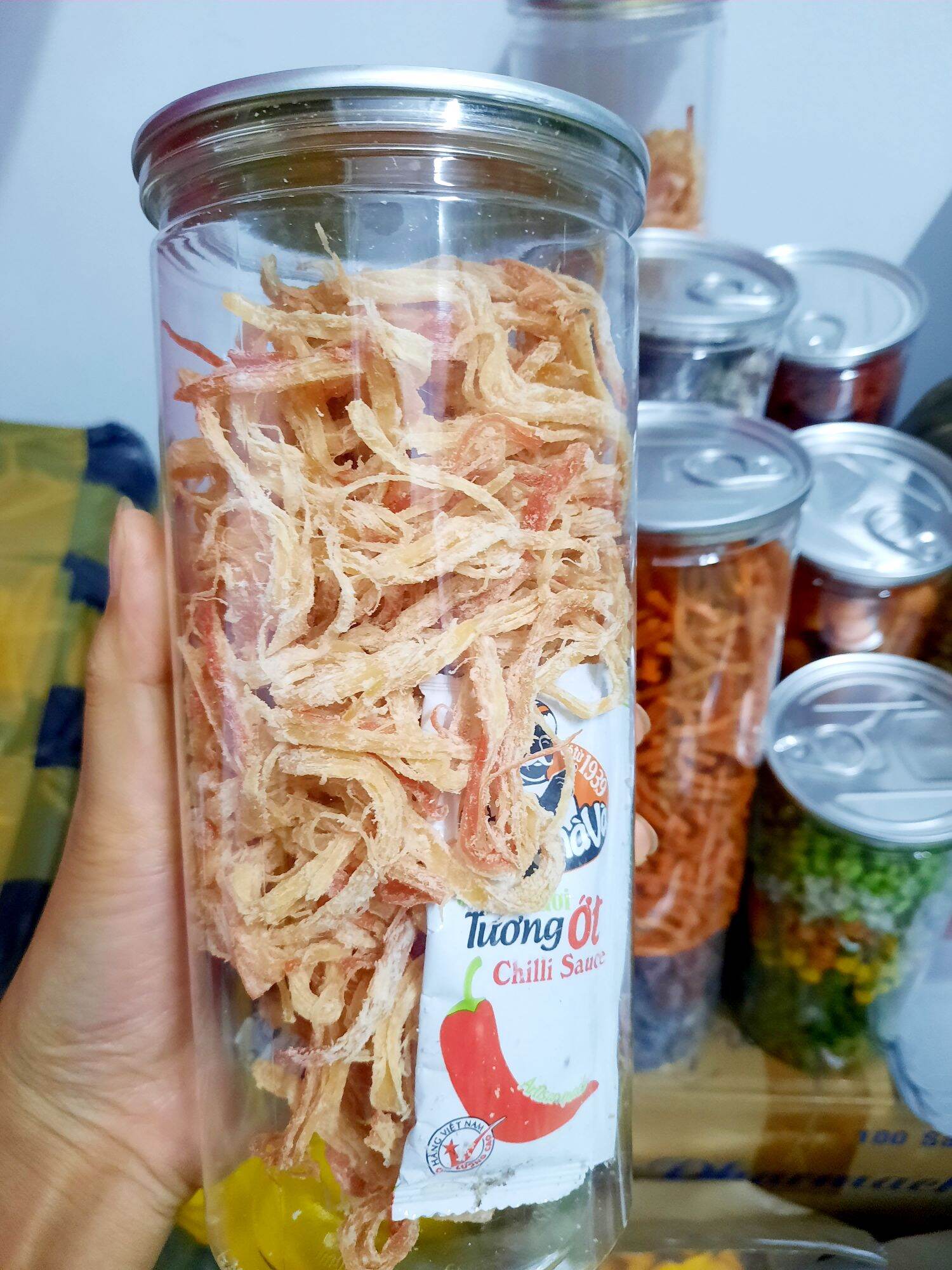 Mực hấp nước cốt dừa đóng hủ