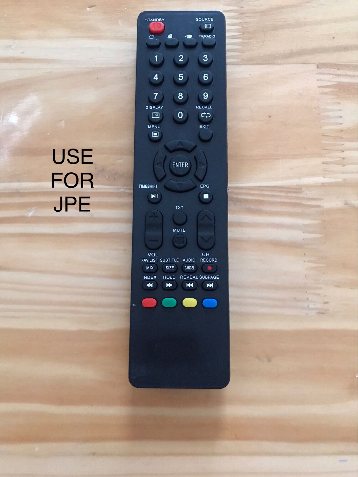 Remote điều khiển tivi led JPE Smart