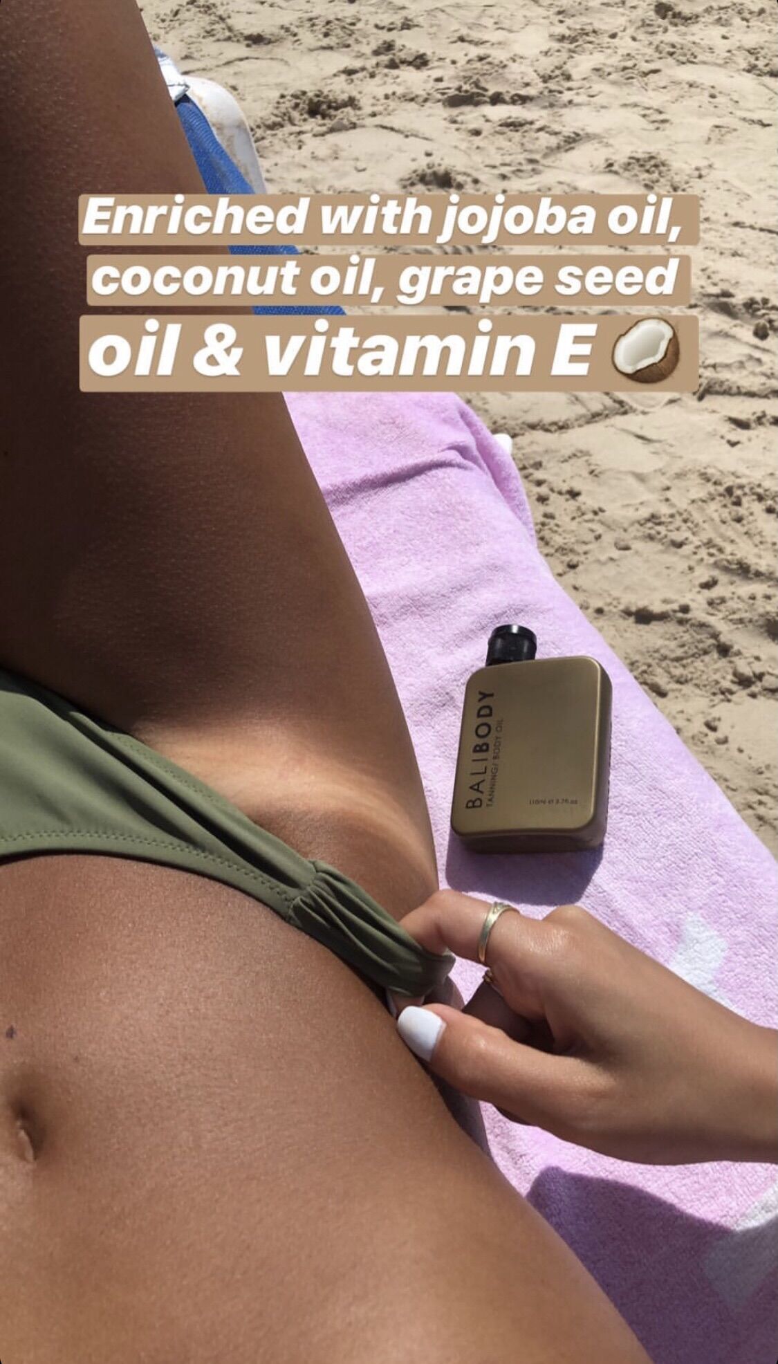 Dầu tắm nắng Bali Body (Bali Body natural tanning oil)