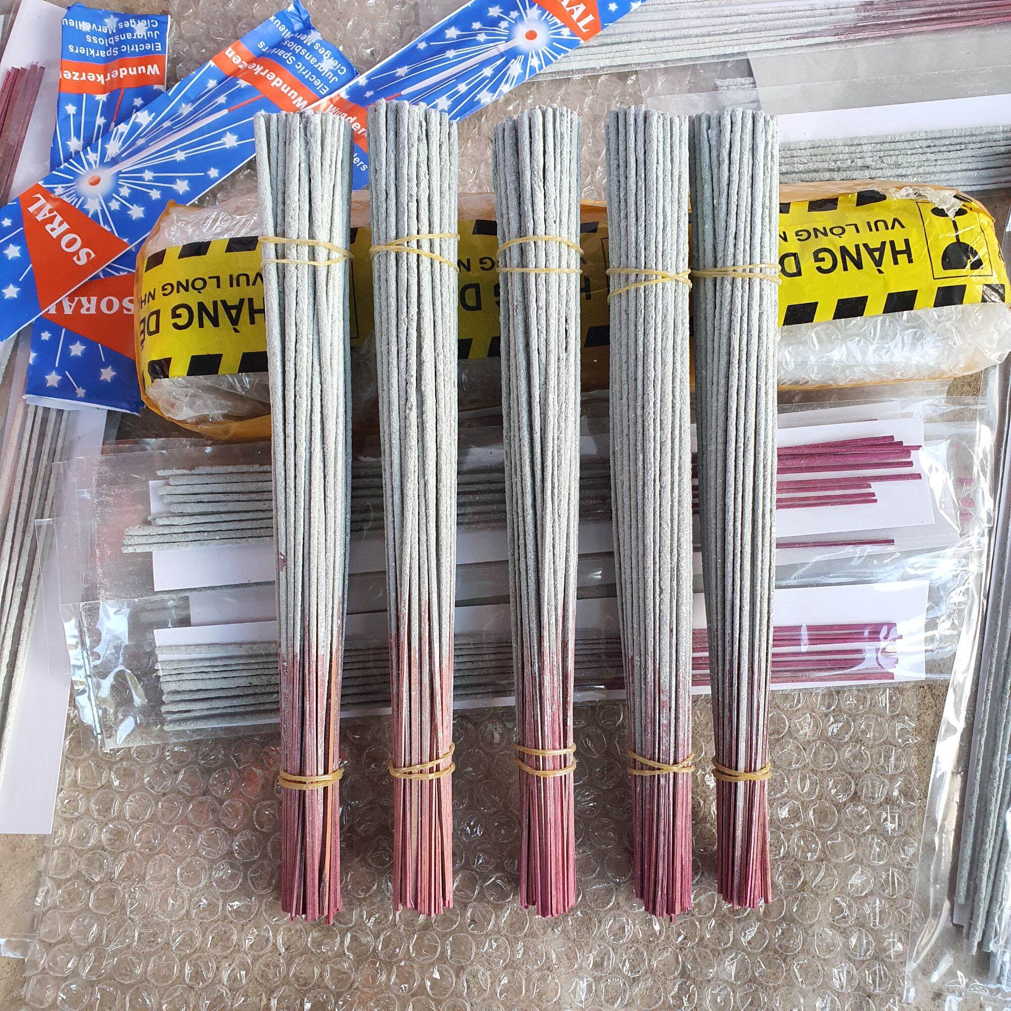 Pháo Bông Que Gỗ chuẩn 100% loại bó 60 - 70 que 1 Bó giá rẻ. 
