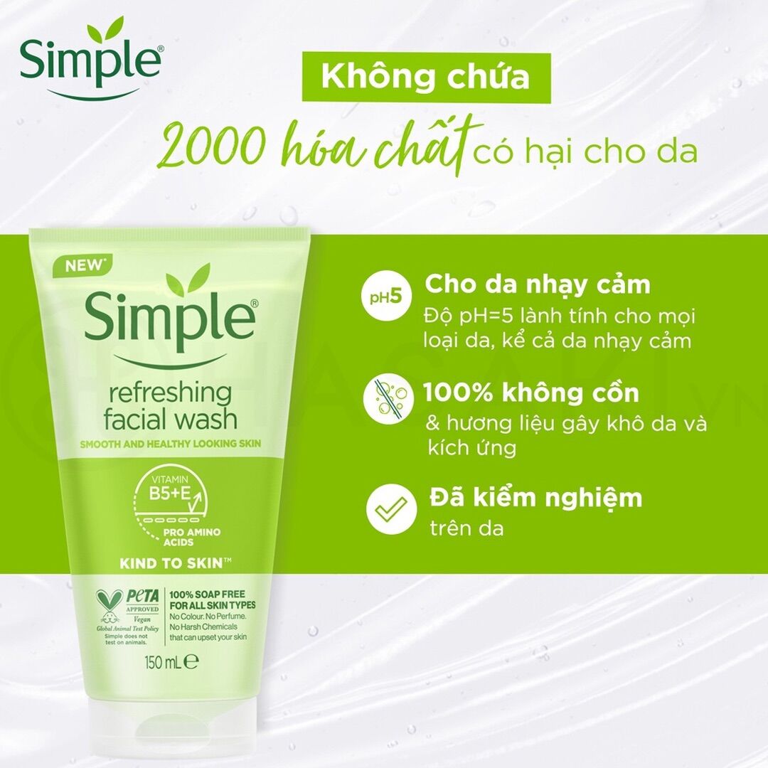 SỮA RỬA MẶT SIMPLE 150ml