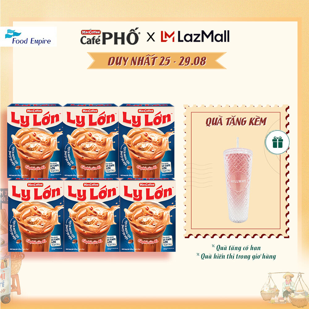 Combo 6 hộp cà phê ly lớn - maccoffee